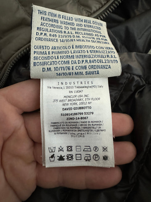 Moncler Jacket David size 3 grey
